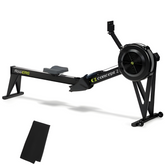 Concept2 RowerG Power, PM5 Monitor, Device Holder, Adjustable Air Resistance, Easy Storage with FitXion Sweat Towel