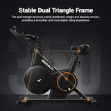 MERACH Exercise Bike, Smart Magnetic Stationary Bike with Bluetooth APP, Indoor Cycling Bike with Adjustable Incline ±6° Grade Level, Max 350lbs Weight Capacity Free Game for Home Weight Loss