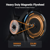 MERACH Exercise Bike, Smart Magnetic Stationary Bike with Bluetooth APP, Indoor Cycling Bike with Adjustable Incline ±6° Grade Level, Max 350lbs Weight Capacity Free Game for Home Weight Loss