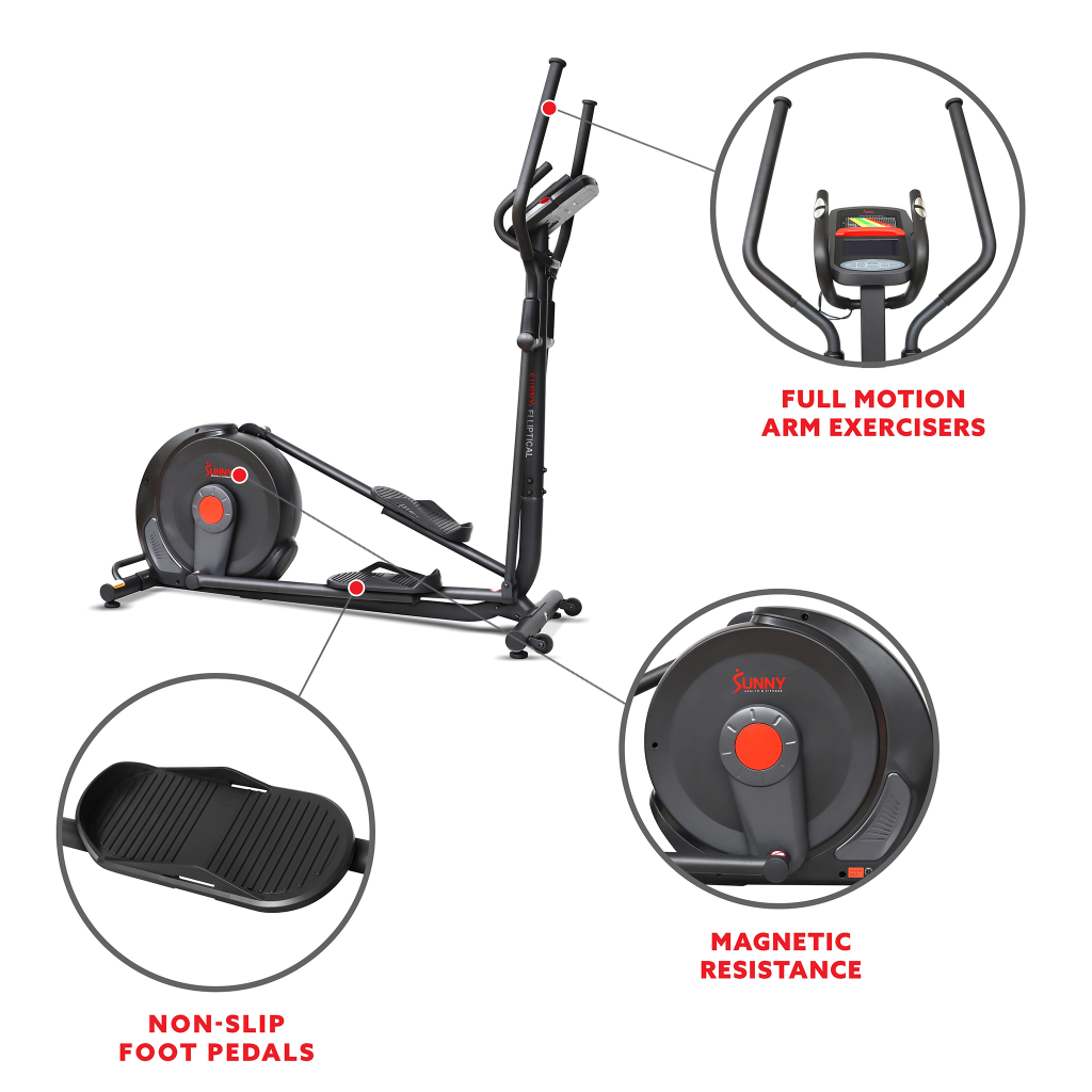 Stride Exercise Machine Sunny Health & Fitness Power Stride Advanced Elliptical Machine – Home ...